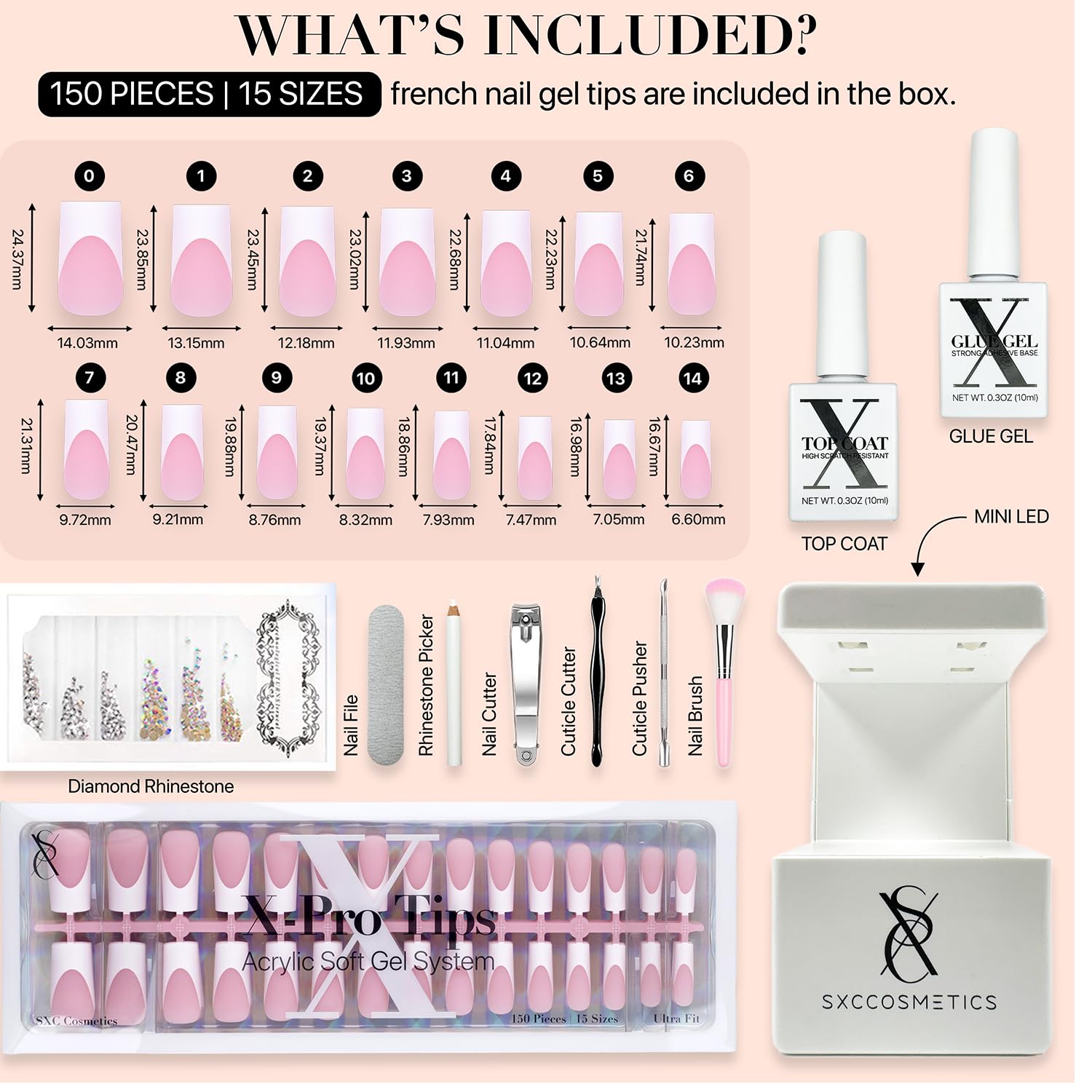 Chic French Tip Nail Set