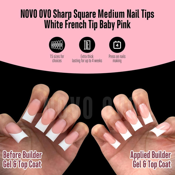 Chic French Tip Nail Set